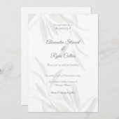 Elegant Sage Green Botanical Wedding Invitation (Devant / Derrière)