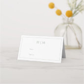 Elegant Sage Green Calligraphy Monogram Reception (Voorkant)