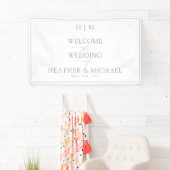 Elegant Sage Green Calligraphy Monogram Spandoek (Insitu)