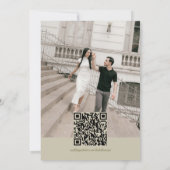 Elegant Sage Green Crest Monogram Save The Date Kaart (Achterkant)