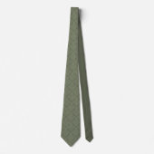 Elegant Sage Green Damask Pattern Stropdas (Voorkant)