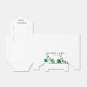 Elegant Sage Green Eucalyptus Foliage Weddenschap Bedankdoosjes (Uitgevouwen)