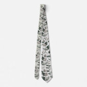 Elegant Sage Green Eucalyptus Wedding Stropdas (Achterkant)