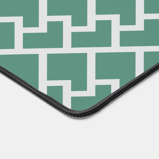 Elegant Sage Green Geometric Pattern (Coin)