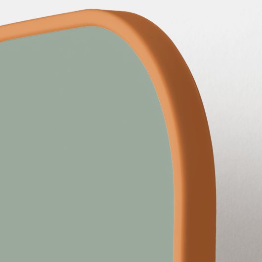 Elegant Sage Green Handgeschreven Script Name Cust Pickleball Paddle (Links Detail)