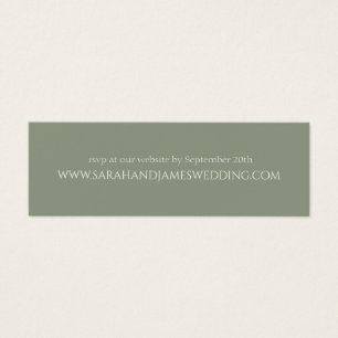 Elegant Sage Green Mariage Website Carte Rsvp