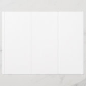 Elégant Sage Green Menu & Numéro de table triplé (Dos)