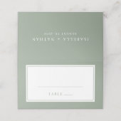 Elegant Sage Green Simple Minimal Border Wedding (Buitenkant ongevouwen)