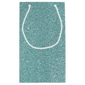 Elegant Sage Green Sparkly Glitter look Klein Cadeauzakje (Achterkant)