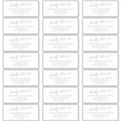 Elegant Sage Green Wedding Guest Adresetiketten Sticker (Voorkant)