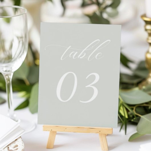 Elegant Sage Green Wedding Kaart