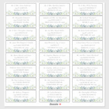 Elégant Sage Greenery Étiquettes de adresse invité