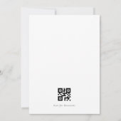 Elegant Sage Greenery QR code Rehearsal Dinner Kaart (Achterkant)