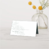 Elegant Sage Groen Eenvoudig Bloemen Bruiloft (Voorkant)