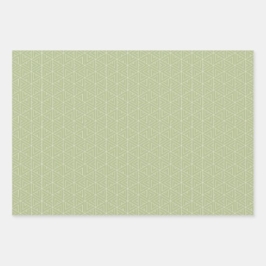 Elegant Sage groen eenvoudig en minimaal cadeau Inpakpapier Vel (Voorkant)