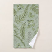 Elégant Sage Vert Aquarelle Floral (Serviette à main)