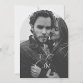 Elegant Sage & White Classic Script Wedding Kaart (Achterkant)