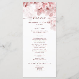 Elegant Sakura Branch modern lentevertrouwen Menu