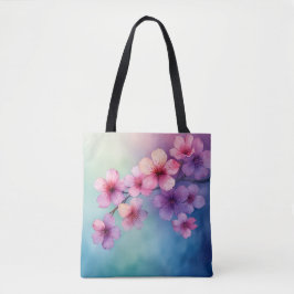 Elegant Sakura Flower Waterverf Tas" Draagtas