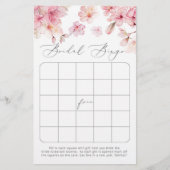 Elegant sakura vrijgezellenfeest bingo game (Voorkant)