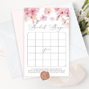 Elegant sakura vrijgezellenfeest bingo game
