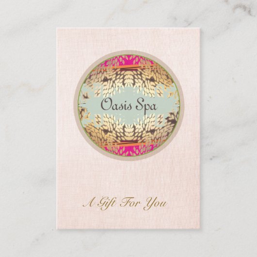 Elégant salon de beauté et certificat cadeau Spa (Devant)