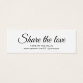 Élégant salon de beauté noir blanc simple (Devant)