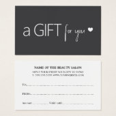 Élégant salon de coeur blanc gris foncé (Devant & derrière)