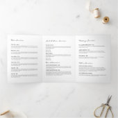 Élégant Salon du logo Feuille d'or, Brochure Spa (Intérieur)