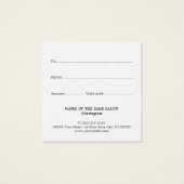 Élégant salon Red Faux Gold Bold (Dos)