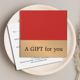 Élégant salon Red Faux Gold Bold