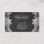 Elegant Salon Spa Visitekaartje Chalkboard (Achterkant)