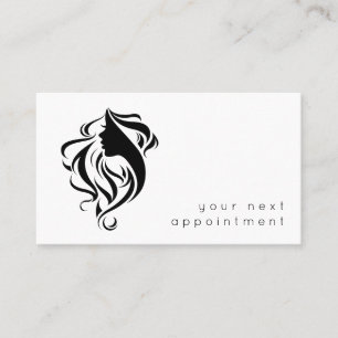 Elegant Salon Stylist Logo Benoeming Visitekaartje
