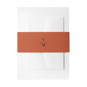 Elegant Sample Sinaasappel Minimalist Uitnodigingen Wikkel