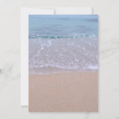 Elegant Sand Dollar Beach Wedding Invitations Kaart (Achterkant)