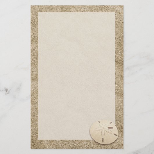 Elegant Sand Dollar Briefpapier 4 (Voorkant)