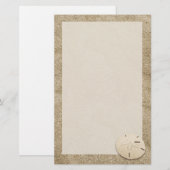 Elegant Sand Dollar Briefpapier 4 (Voorkant / Achterkant)