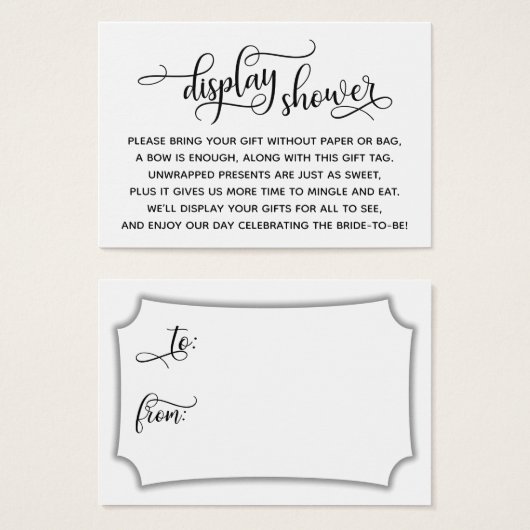 Élégant sans enveloppes Afficher Fête des mariées (Devant & derrière)