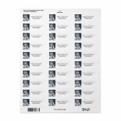 Elegant Santa Claus en Polar Beren Kerstmis Etiket (Full Sheet)