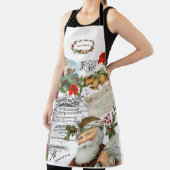 Elegant  Santa Collage Kerst Schort (Insitu)