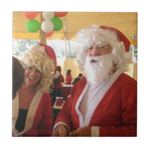 Elegant Santa Collectie. Tegeltje
