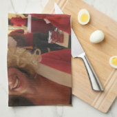 Elegant Santa Collectie. Theedoek (Quarter Fold)