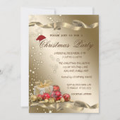 Elegant, Santa Hat, Cadeaus kerstfeest Kaart (Voorkant)