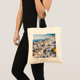Elegant Santorini Griekenland Schilderachtig Tote Bag