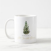 Elégant sapin de Noël personnalisé Hot cacao Mug (Gauche)