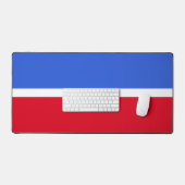 Elegant Sapphire Blue, Red & White Bureaumat (Keyboard & Muis)