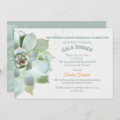 Elegant sappig galadiner kaart (Voorkant / Achterkant)