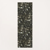 Élégant Satin noir look tapis de yoga (Devant)