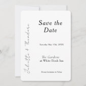Élégant Save the Date (Devant)