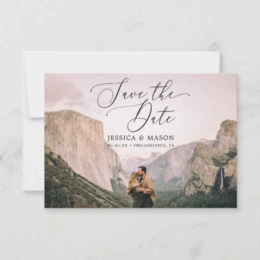 Elegant Save the Date Kaart - Save The Dates (Voorkant)